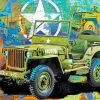 Military Jeeps Art Paint By Numbers