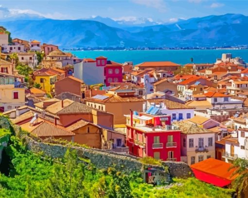 Nafplio City Paint By Numbers