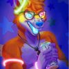 Neon Fox Animal Paint By Numbers