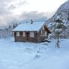 Norwegian Cabin In Snow Paint By Numbers