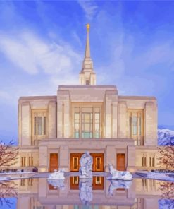 Ogden Utah Temple Paint By Numbers