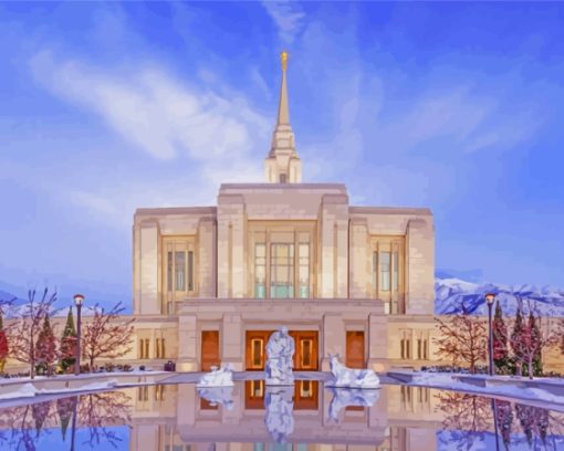 Ogden Utah Temple Paint By Numbers