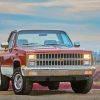 Old Red Truck Paint By Numbers