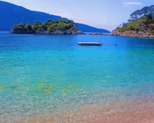 Oludeniz Beach Paint By Numbers