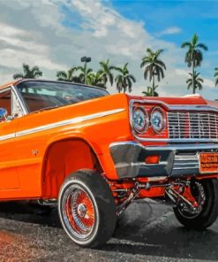 Orange Low Rider Car Paint By Numbers