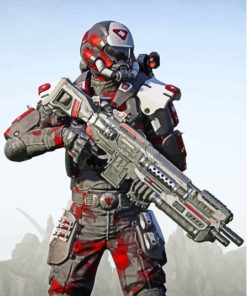 PlanetSide 2 Game Character Paint By Numbers