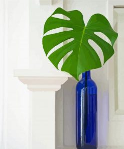 Plant In Blue Vase Paint By Numbers