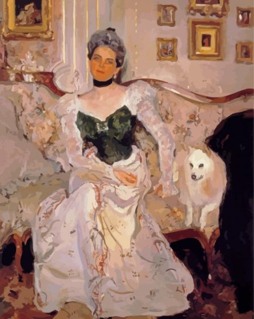 Portrait Of Princess Zinaida Yusupova Serov Paint By Numbers