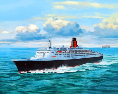 Qe2 Ship Paint By Numbers