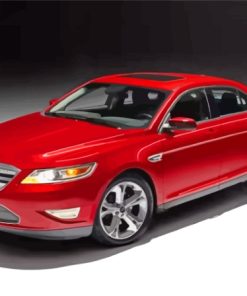 Red Ford Taurus Car Paint By Numbers