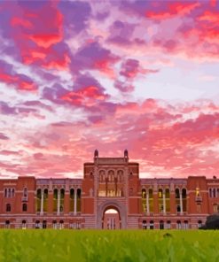 Rice University At Sunset Paint By Numbers