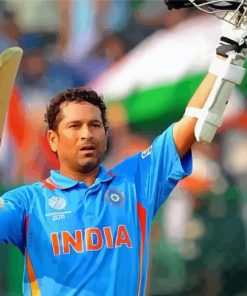 Sachin Tendulkar Paint By Numbers