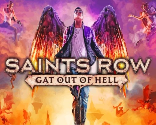 Saints Row Gat Out Of The Hell Paint By Numbers