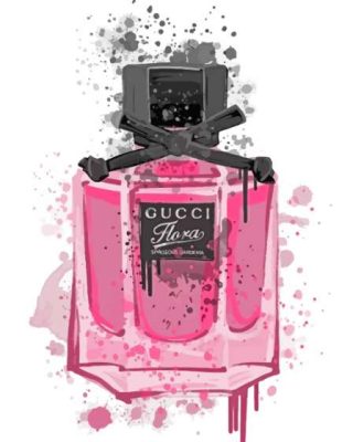 Splatter Gucci Perfume Art Paint By Numbers