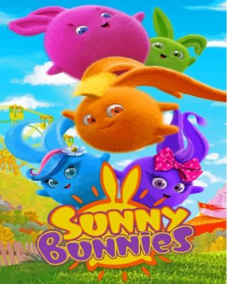 Sunny Bunnies Poster Paint By Numbers