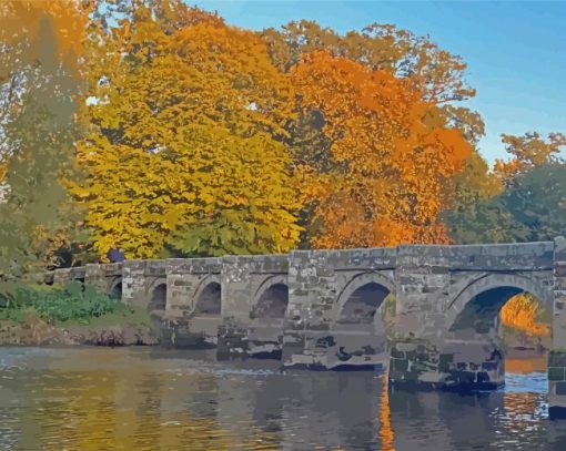 The Essex Bridge Shugborough Paint By Numbers