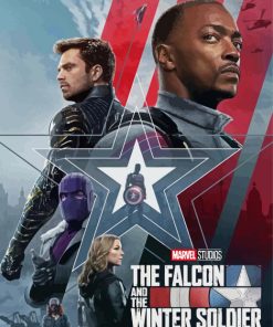 The Falcon And The Winter Soldier Series Poster Paint By Numbers