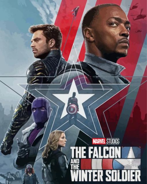 The Falcon And The Winter Soldier Series Poster Paint By Numbers