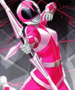 The Pink Power Rangers Paint By Numbers