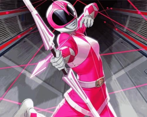 The Pink Power Rangers Paint By Numbers