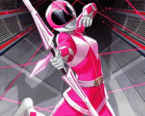 The Pink Power Rangers Paint By Numbers