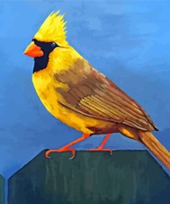 The Yellow Cardinal Paint By Numbers