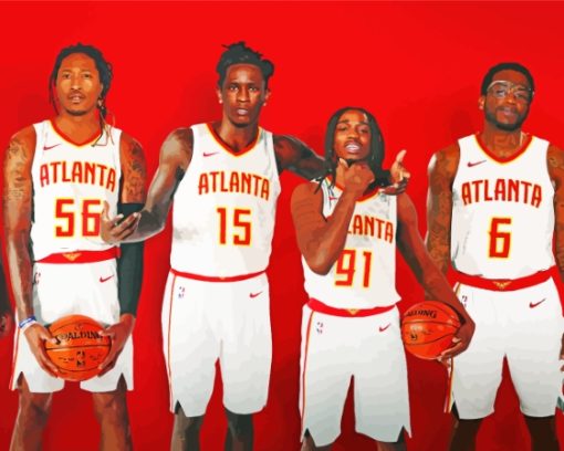 The Atlanta Hawks Players Paint By Numbers