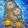 Two Abstract Otters Paint By Numbers