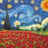 Van Gogh Poppy Field Paint By Numbers