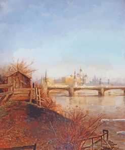 View Of The Moscow Kremlin Savrasov Paint By Numbers