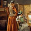 Visit To The Studio By Alfred Stevens Paint By Numbers