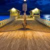 Wales Penarth Pier At Night Paint By Numbers