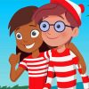 Wally And Wenda From Wheres Waldo Paint By Numbers