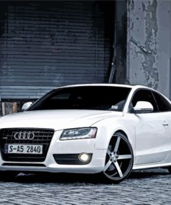 White Audi S5 Paint By Numbers