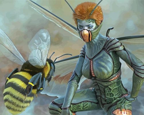 Woman Bee Paint By Numbers