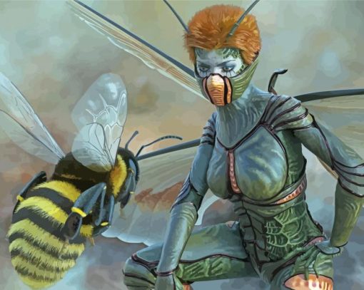 Woman Bee Paint By Numbers