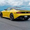 Yellow Nissan Z Sport Car Paint By Numbers