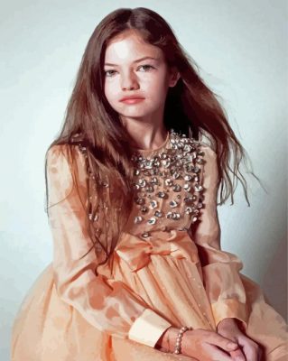 Young Mackenzie Foy Paint By Numbers