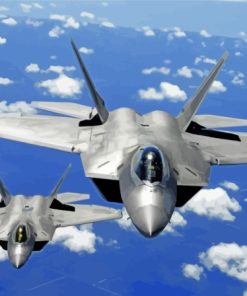 Aesthetic F 22 Aircraft Paint By Numbers