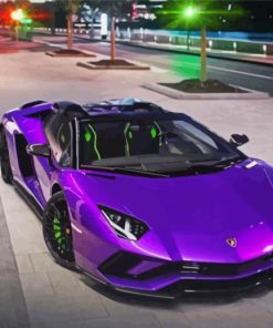 Aesthetic Purple Car Paint By Numbers