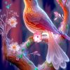 Aesthetic Floral Bird Paint By Numbers