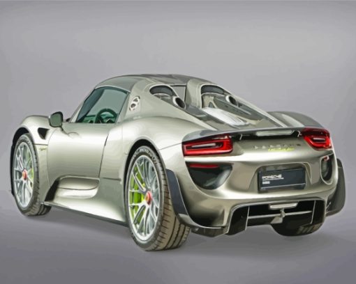 Aesthetic Porsche 918 Paint By Numbers