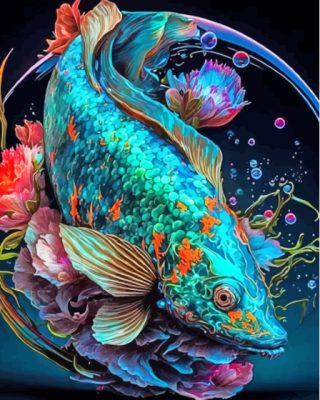 Aesthetic Tropical Fish Paint By Numbers