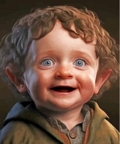 Baby Frodo Baggins Paint By Numbers