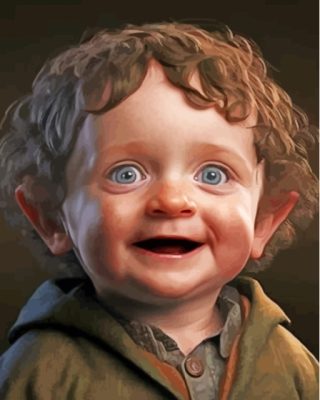 Baby Frodo Baggins Paint By Numbers