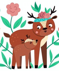 Boho Deers Paint By Numbers