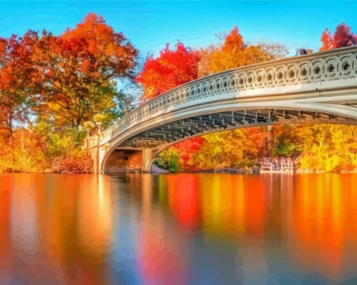 Central Park Autumn Paint By Numbers