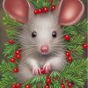 Christmas Mouse Paint By Numbers