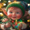 Cute Christmas Elf Paint By Numbers