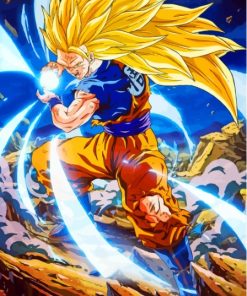 Dragon Ball Z Super Saiyan 3 Paint By Numbers